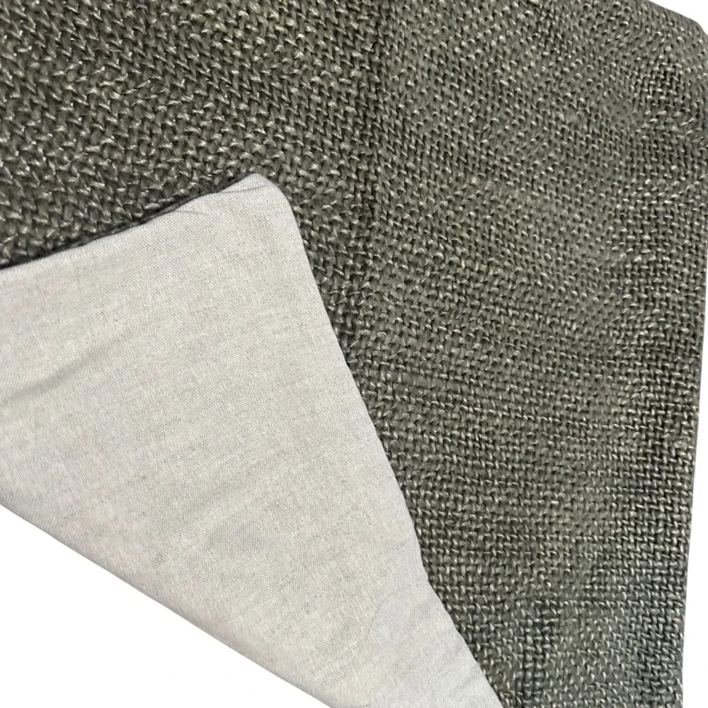 Pottery Barn Green Woven Textured Square Pillow Cover 20x20 Hidden Zipper